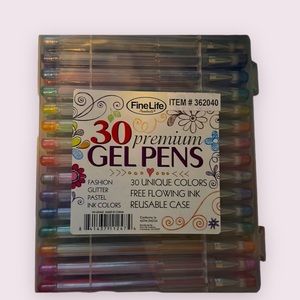 30 gel pens (NEW) fine life